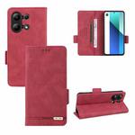 For Xiaomi Redmi Note 13 4G Magnetic Clasp Leather Phone Case(Red)