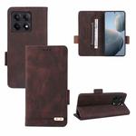 For Xiaomi Redmi K70E 5G Magnetic Clasp Leather Phone Case(Brown)