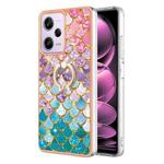 For Xiaomi Redmi Note 12 Pro Speed Electroplating IMD TPU Phone Case with Ring(Colorful Scales)