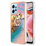 For Xiaomi Redmi Note 12 4G Global Electroplating IMD TPU Phone Case with Ring(Dream Butterfly)