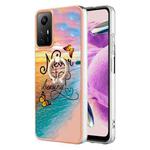 For Xiaomi Redmi Note 12S 4G Electroplating IMD TPU Phone Case with Ring(Dream Butterfly)