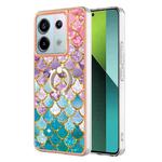 For Xiaomi Redmi Note 13 Pro 5G Electroplating IMD TPU Phone Case with Ring(Colorful Scales)