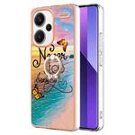 For Xiaomi Redmi Note 13 Pro+ 5G Electroplating IMD TPU Phone Case with Ring(Dream Butterfly)