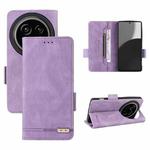 For Sharp Aquos R9 Pro Magnetic Clasp Leather Phone Case(Purple)