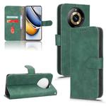 For Realme 11 Pro / 11 Pro+ Skin Feel Magnetic Flip Leather Phone Case(Green)