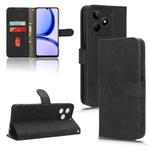 For Realme C53 4G Skin Feel Magnetic Flip Leather Phone Case(Black)