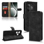 For Realme GT Neo6 SE Skin Feel Magnetic Flip Leather Phone Case(Black)