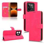 For Realme GT 7 Pro Skin Feel Magnetic Flip Leather Phone Case(Rose Red)