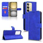 For Realme C75 4G Skin Feel Magnetic Flip Leather Phone Case(Blue)