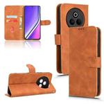 For Realme P3 Pro 5G Skin Feel Magnetic Flip Leather Phone Case(Brown)