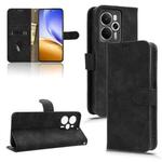 For Realme 14 5G Skin Feel Magnetic Flip Leather Phone Case(Black)