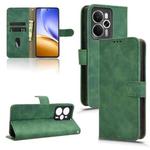For Realme 14 5G Skin Feel Magnetic Flip Leather Phone Case(Green)