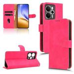 For Realme 14 5G Skin Feel Magnetic Flip Leather Phone Case(Rose Red)