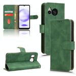 For Sharp Aquos Sense8 Skin Feel Magnetic Flip Leather Phone Case(Green)