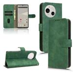 For Sharp Aquos R10 Skin Feel Magnetic Flip Leather Phone Case(Green)