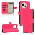 For Sharp Aquos R10 Skin Feel Magnetic Flip Leather Phone Case(Rose Red)