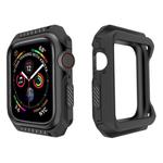 For Apple Watch Series 5 & 4 44mm Shockproof Two Color Protective Case(Black)