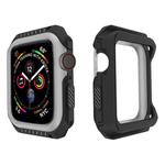 For Apple Watch Series 5 & 4 44mm Shockproof Two Color Protective Case(Black Grey)