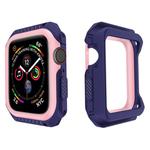 For Apple Watch Series 3 & 2 & 1 42mm Shockproof Two Color Protective Case(Blue Pink)