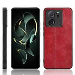 For Xiaomi 13T / Redmi K60 Ultra Sewing Cow Pattern Skin PC + PU + TPU Phone Case(Red)