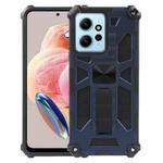 For Xiaomi Redmi Note 12 4G Shockproof TPU + PC Magnetic Phone Case with Holder(Blue)