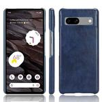 For Google Pixel 7a Litchi Texture Back Cover Phone Case(Blue)