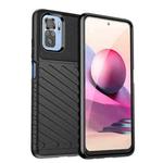 For Xiaomi Redmi Note 10S Thunderbolt Shockproof TPU Protective Soft Phone Case(Black)