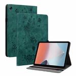 For OPPO Pad Air Butterfly Rose Embossed Leather Tablet Case(Green)