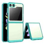 For Samsung Galaxy Z Flip5 Colorful Series Acrylic + TPU Phone Case(Transparent Blue)