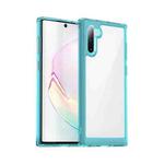 For Samsung Galaxy Note10 Colorful Series Acrylic + TPU Phone Case(Transparent Blue)