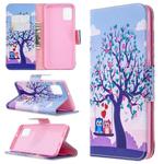 For Samsung Galaxy A31 Colored Drawing Pattern Horizontal Flip Leather Case with Holder & Card Slots & Wallet(Owl)