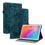 For Huawei MatePad T 10s / Enjoy Tablet 2 Butterfly Rose Embossed Leather Tablet Case(Dark Blue)