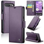 For Google Pixel 9 / 9 Pro CaseMe 023 Butterfly Buckle Litchi Texture RFID Anti-theft Leather Phone Case(Pearly Purple)