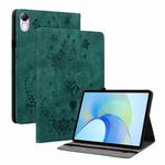 For Honor Pad X8 Pro/X9 Butterfly Rose Embossed Leather Tablet Case(Green)