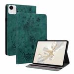For Honor Pad X9a Butterfly Rose Embossed Leather Tablet Case(Green)