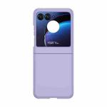 For Motorola Razr 50 Skin Feel PC Phone Case(Sakura Purple)