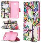 For Nokia 1.3 Colored Drawing Pattern Horizontal Flip Leather Case with Holder & Card Slots & Wallet(Life Tree)