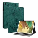 For Samsung Galaxy A7 Lite T220 / T225 Butterfly Rose Embossed Leather Tablet Case(Green)