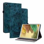For Samsung Galaxy A7 Lite T220 / T225 Butterfly Rose Embossed Leather Tablet Case(Dark Blue)