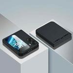 For OPPO Find N2 Flip Litchi Texture Fold Hinge Phone Case(Black)