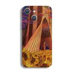 For iPhone 15 Plus Precise Hole Oil Painting Pattern PC Phone Case(Architectural Painting)