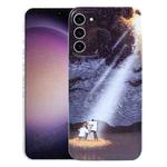 For Samsung Galaxy S23 5G Precise Hole Oil Painting Pattern PC Phone Case(Shine)