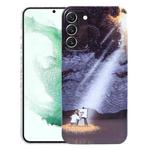 For Samsung Galaxy S22+ 5G Precise Hole Oil Painting Pattern PC Phone Case(Shine)