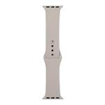 For Apple Watch Series 8&7 41mm / SE 2&6&SE&5&4 40mm / 3&2&1 38mm Silicone Watch Band, Short Section (female)(Pebble)