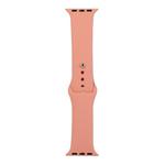 For Apple Watch Ultra 49mm / Series 8&7 45mm / SE 2&6&SE&5&4 44mm / 3&2&1 42mm Silicone Watch Band, Short Section (female)(Begonia)