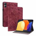 For Xiaomi Redmi Pad 10.61 Butterfly Rose Embossed Leather Tablet Case(Red)