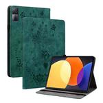 For Xiaomi Redmi Pad 10.61 Butterfly Rose Embossed Leather Tablet Case(Green)