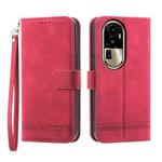 For OPPO Reno10 Pro+ 5G Dierfeng Dream Line TPU + PU Leather Phone Case(Red)