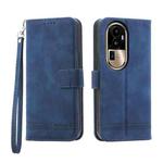 For OPPO Reno10 Pro+ 5G Dierfeng Dream Line TPU + PU Leather Phone Case(Blue)