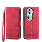 For OPPO Reno11 China Dierfeng Dream Line TPU + PU Leather Phone Case(Red)